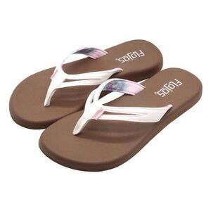 FLOJOS Shoes Sandals Flip Flops White Tie-Dye Arch Support MEMEX Footbed Size 11